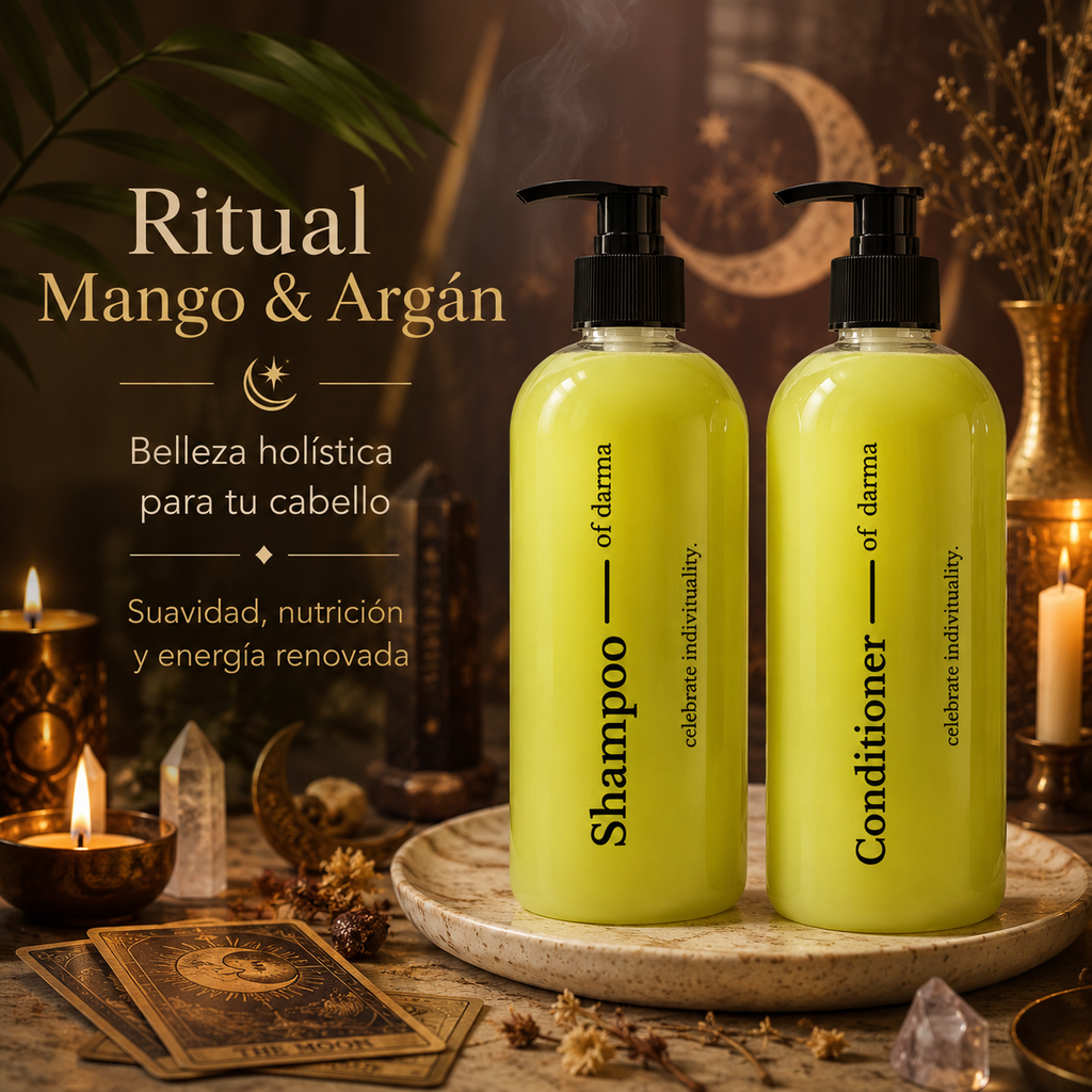Pack Shampoo + Máscara Reconstructora Mango y Argán 500 ml