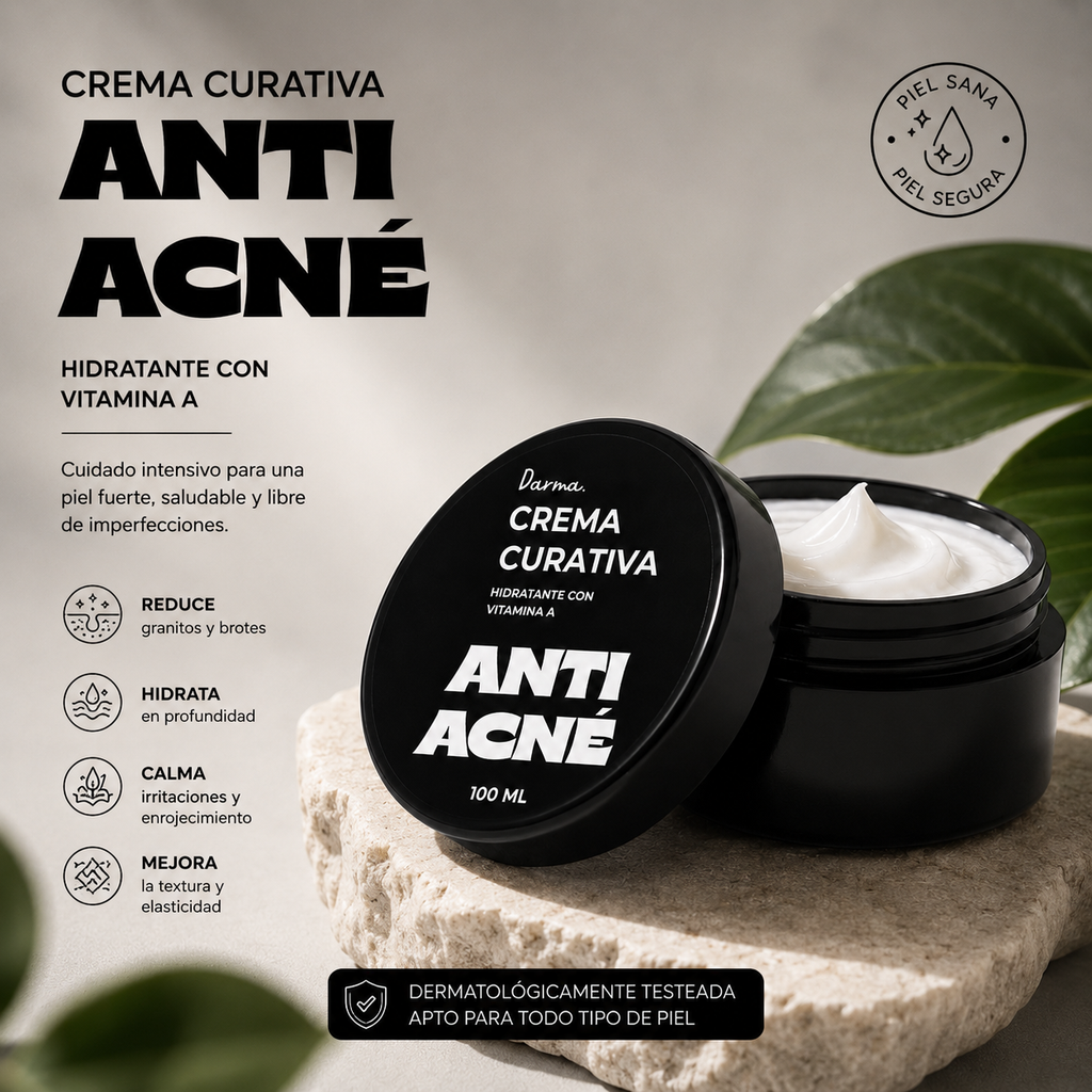 Crema Curativa Darma Professional Antiacné con Vitamina A 100 ml