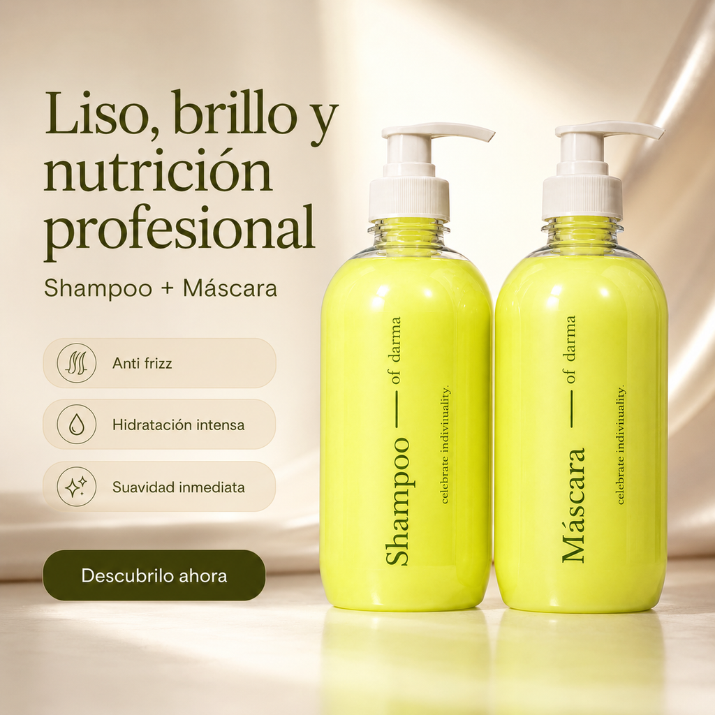 Kit Darma Professional Shampoo Reconstructor + Máscara Reconstructora Mango y Argán 500 ml