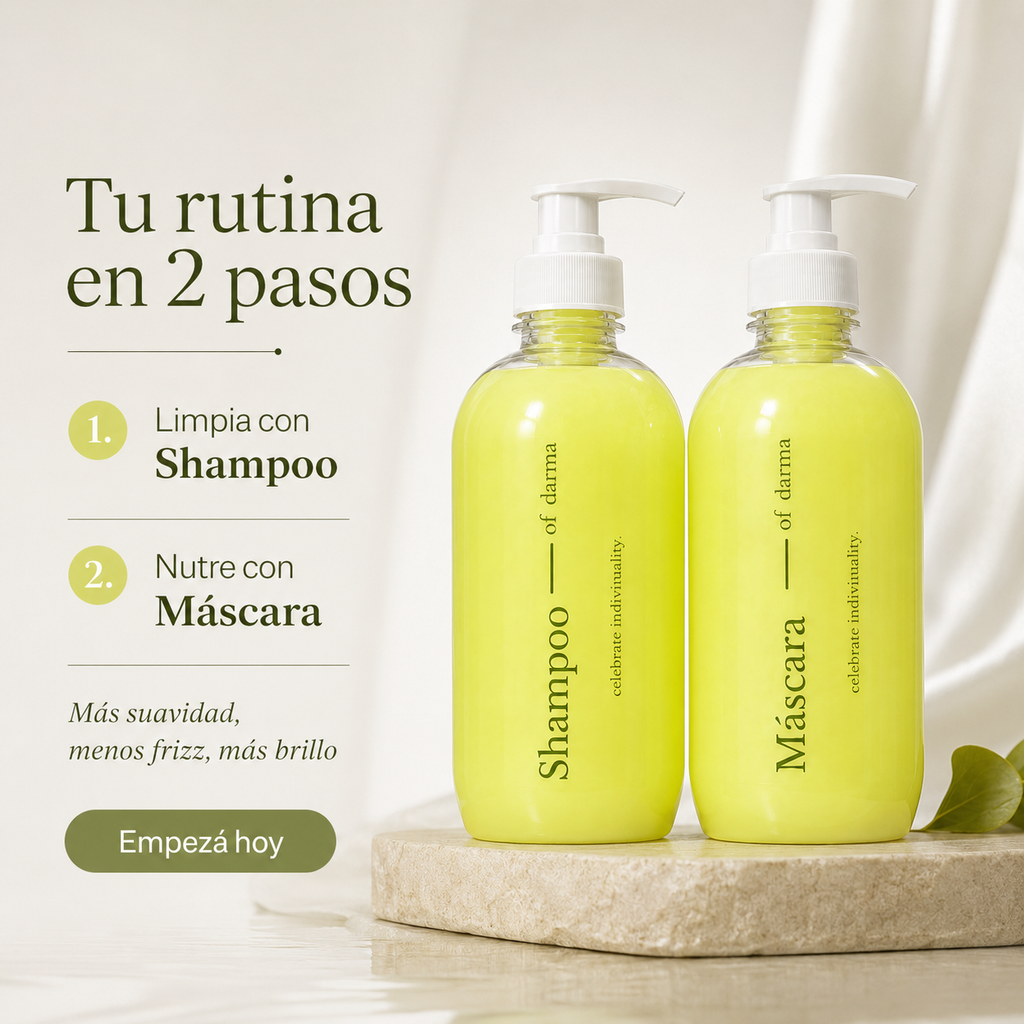 Kit Darma Professional Shampoo Reconstructor + Máscara Reconstructora Mango y Argán 500 ml