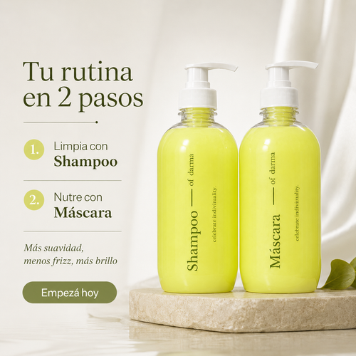 Kit Darma Professional Shampoo Reconstructor + Máscara Reconstructora Mango y Argán 500 ml