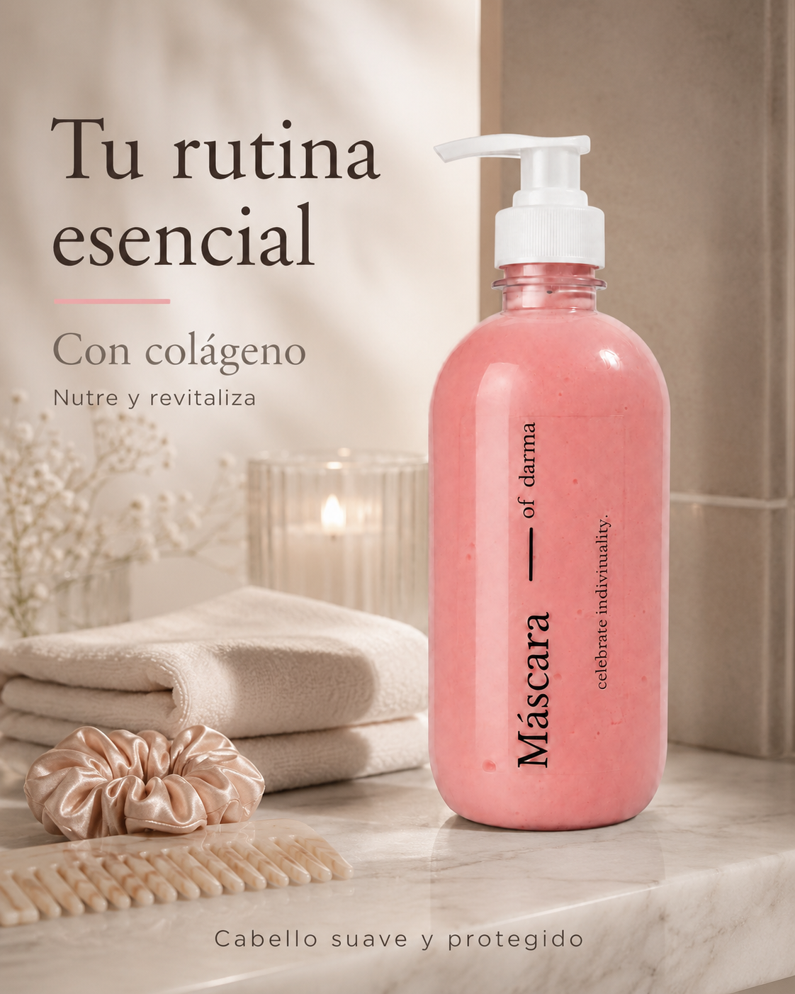 Máscara Capilar con Colágeno 500 ml – Repara y Mantiene Alisados