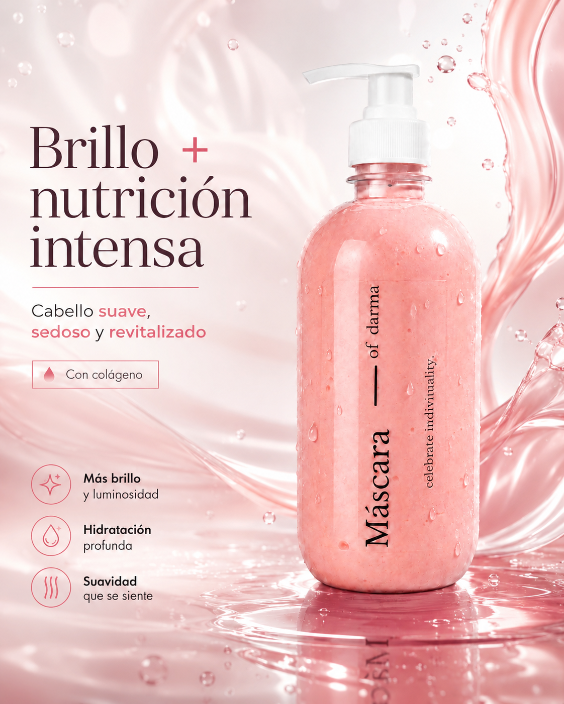 Máscara Capilar con Colágeno 500 ml – Repara y Mantiene Alisados