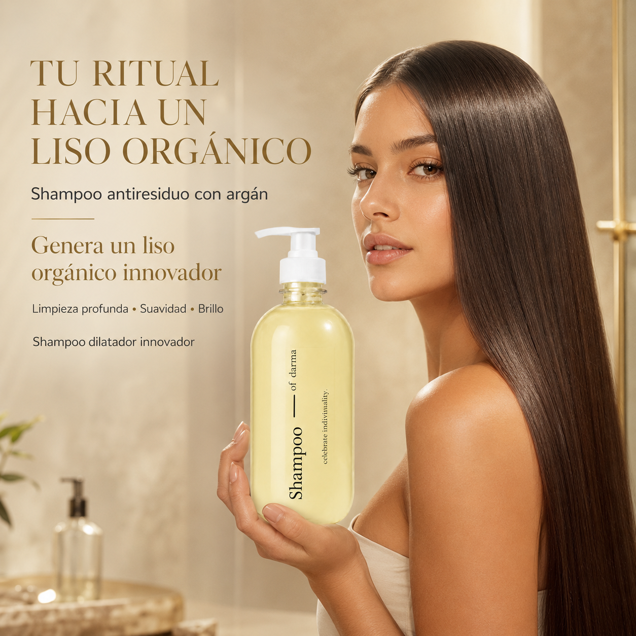 Shampoo Liso Orgánico con Argán Darma 500 ml