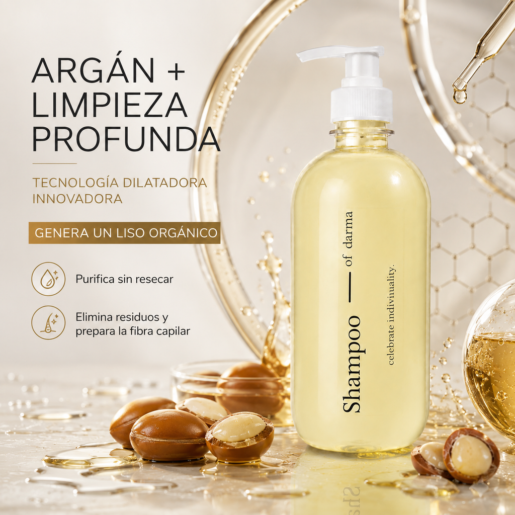 Shampoo Liso Orgánico con Argán Darma 500 ml