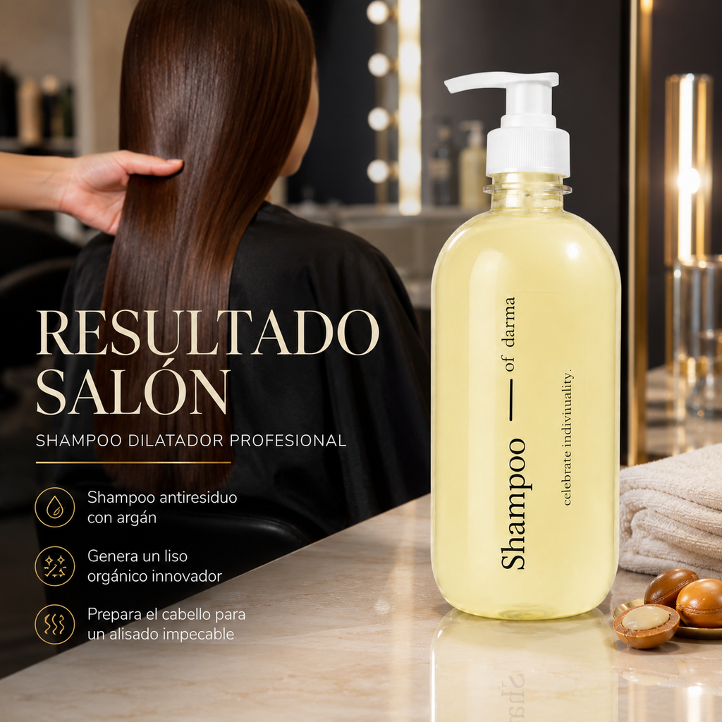 Shampoo Liso Orgánico con Argán Darma 500 ml