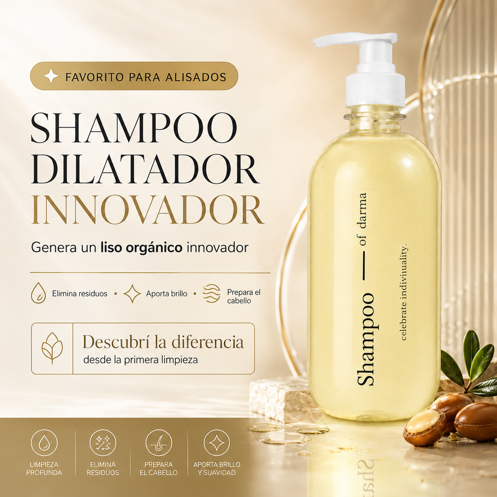 Shampoo Liso Orgánico con Argán Darma 500 ml