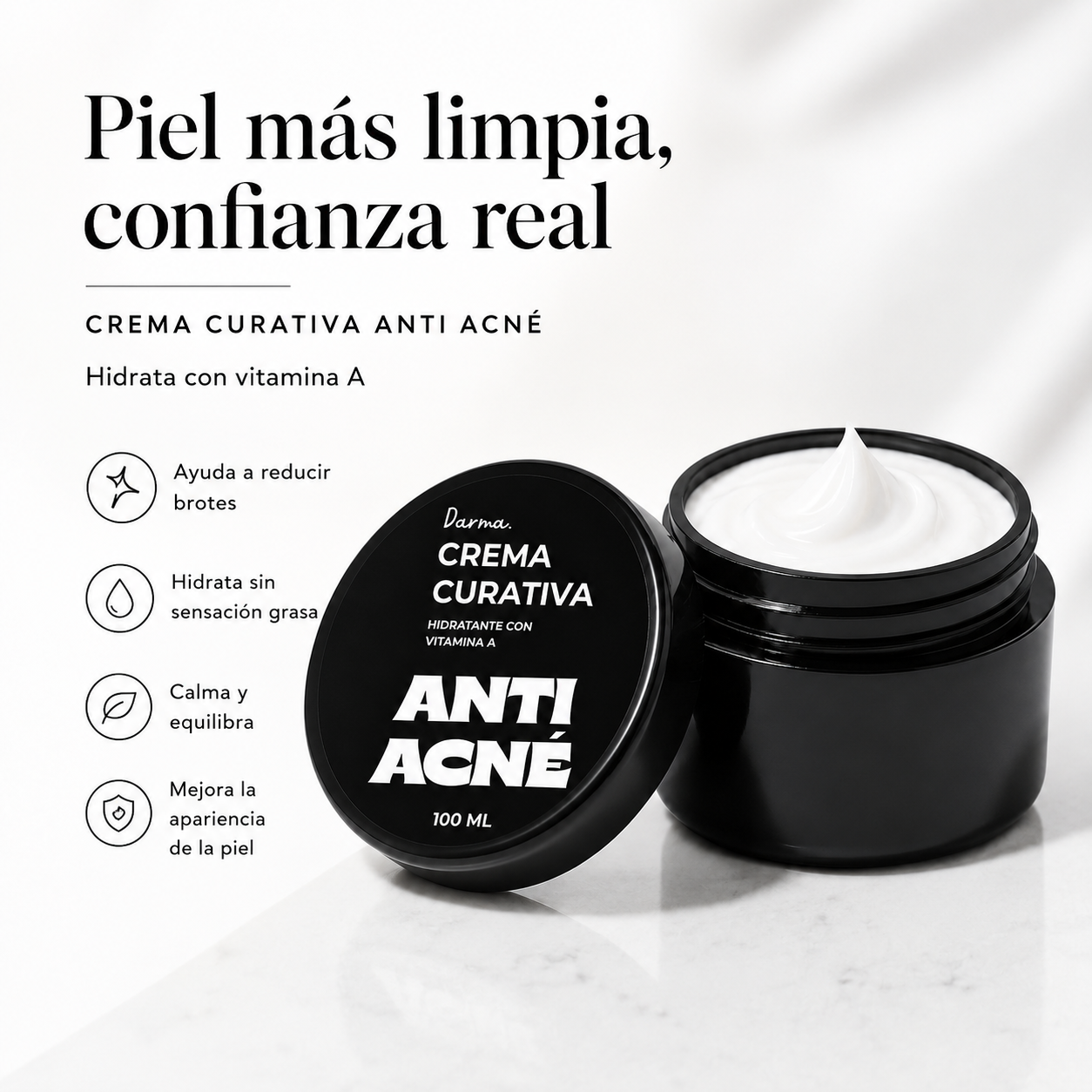 Crema Curativa Darma Professional Antiacné con Vitamina A 100 ml