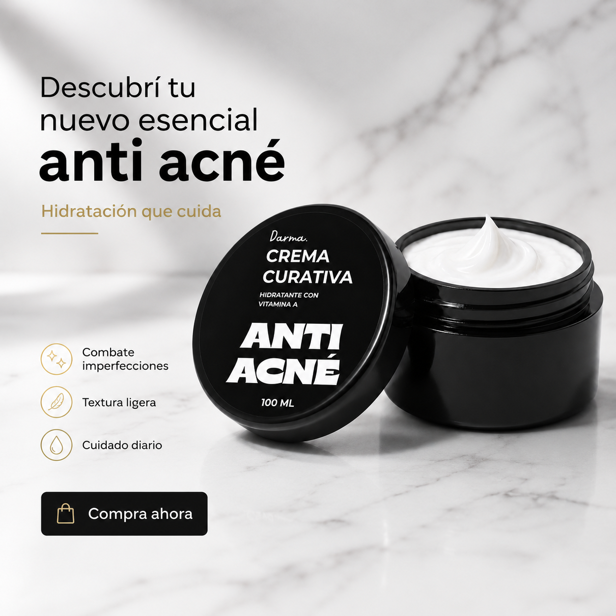 Crema Curativa Darma Professional Antiacné con Vitamina A 100 ml